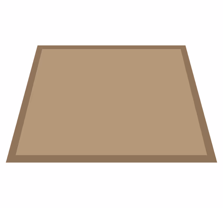 Tapis vinyle salle a manger aspect jute uni - TenStickers