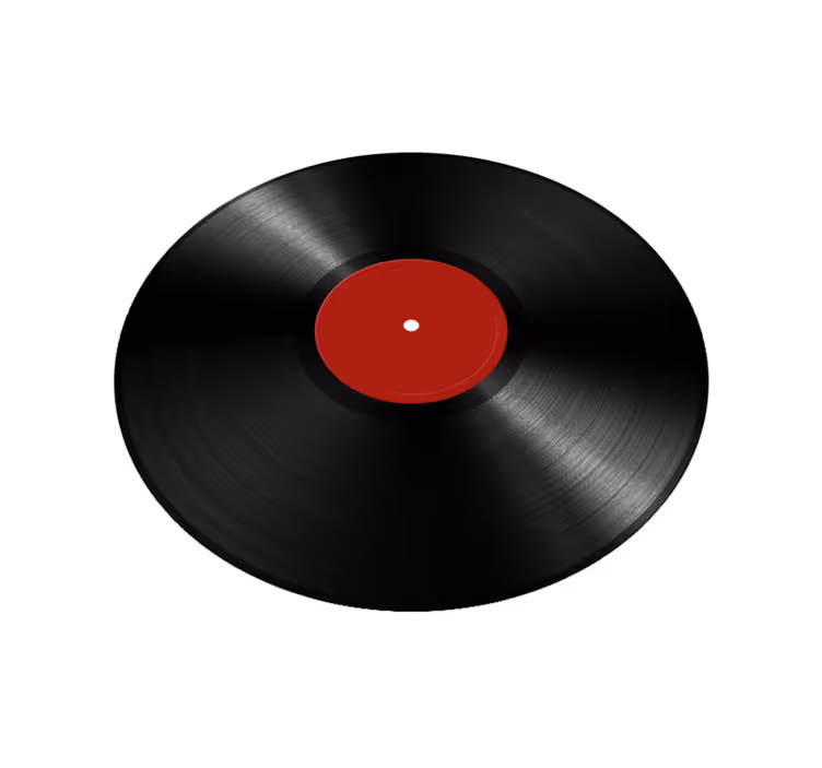 Tapis vinyle salle a manger gros disque vinyle - TenStickers