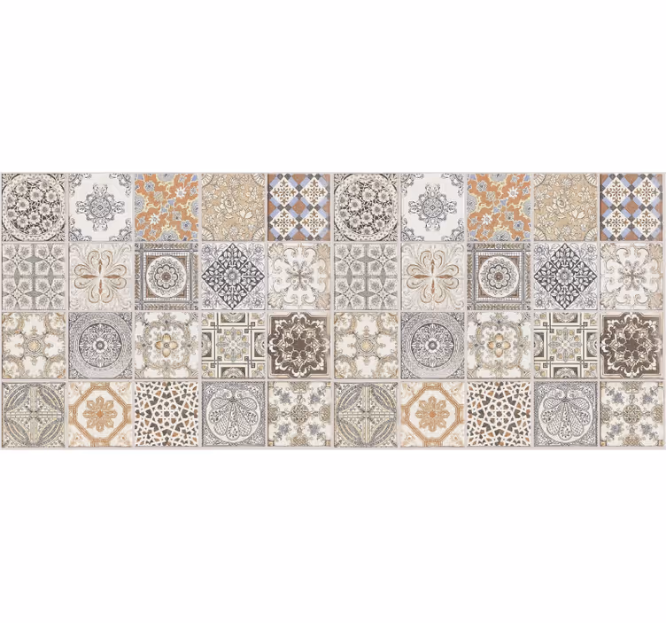 Tapis mosaique vinyle carreaux persans crearreda - TenStickers