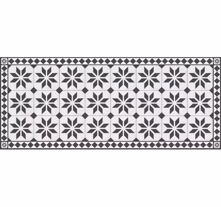 Tapis mosaique vinyle tapis vintage - TenStickers