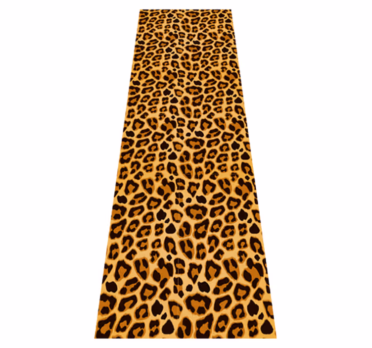 Tapis vinyle animal imprimé léopard simple - TenStickers
