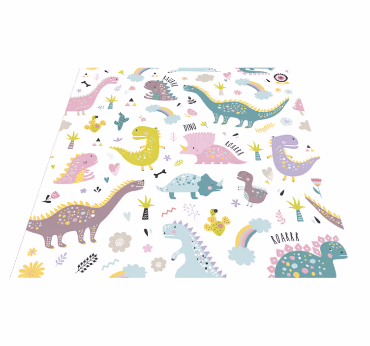 Tapis vinyle animal dinosaure kallax - TenStickers