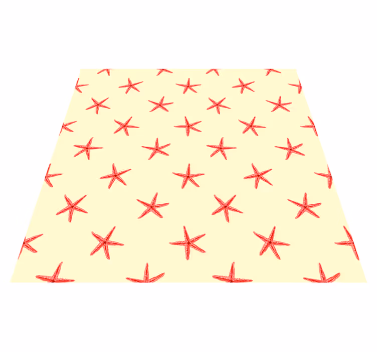 Tapis vinyle animal étoile de mer sur sable fin - TenStickers