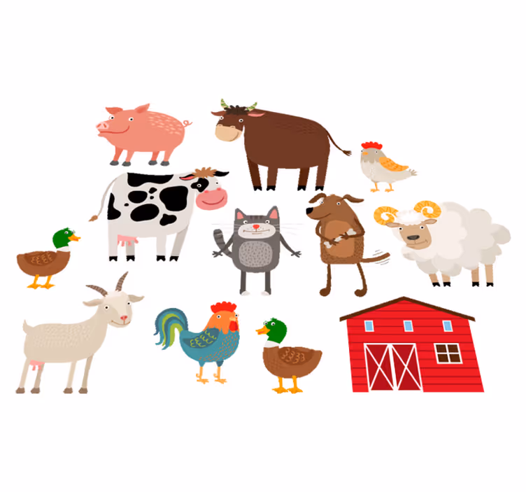 Tapis vinyle animal ferme pour décoration intérieure - TenStickers