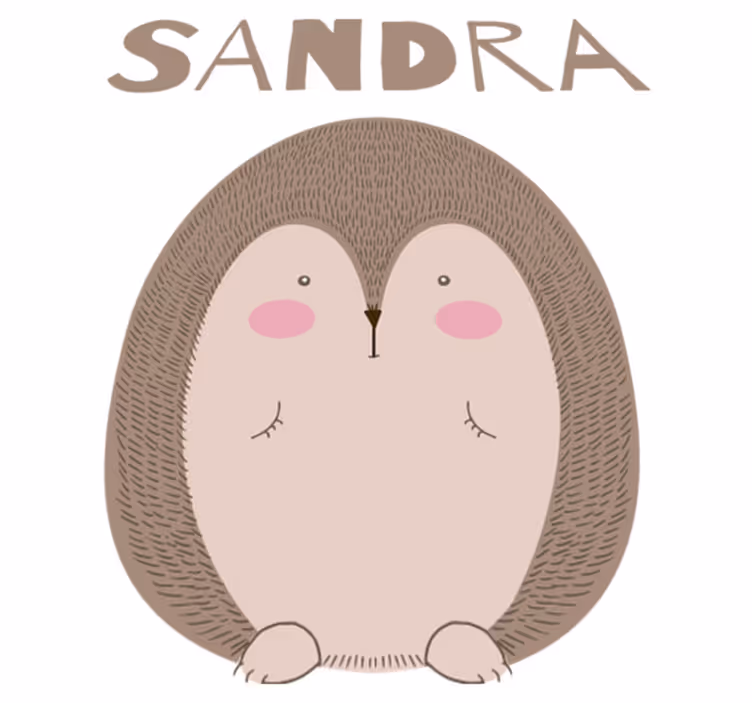 Tapis vinyle animal personnage hérisson mignon - TenStickers