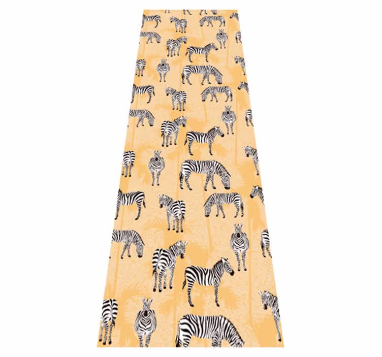 Tapis vinyle animal motifs zèbre - TenStickers
