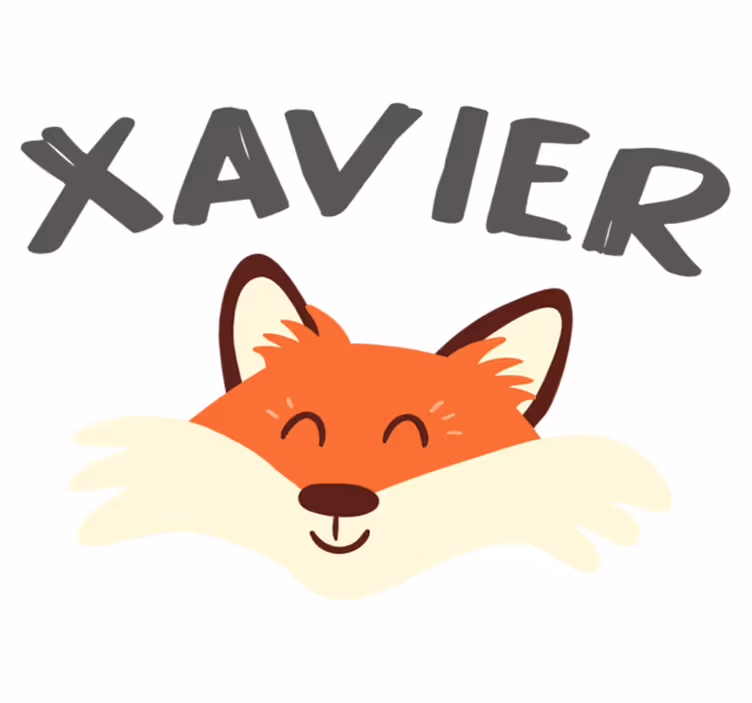 Tapis vinyle animal tête de renard joueur - TenStickers