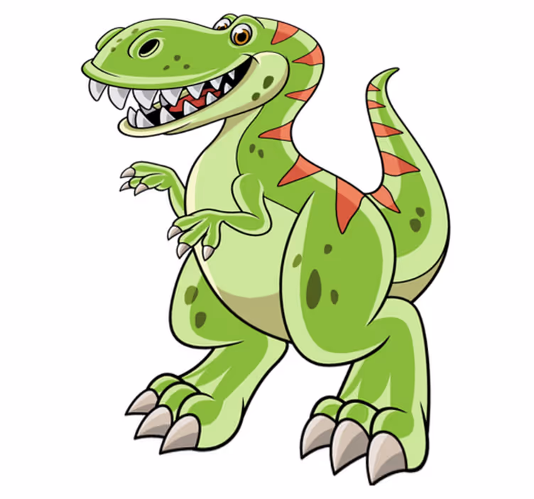 Tapis vinyle animal tyrannosaure rex en cartoon - TenStickers