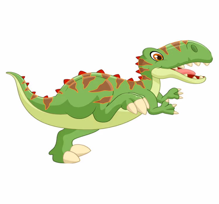 Tapis vinyle animal personnage dinosaure amical - TenStickers