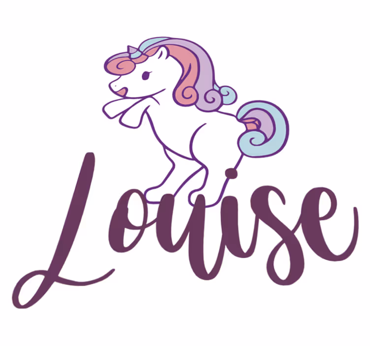 Tapis vinyle animal petit licorne drôle - TenStickers