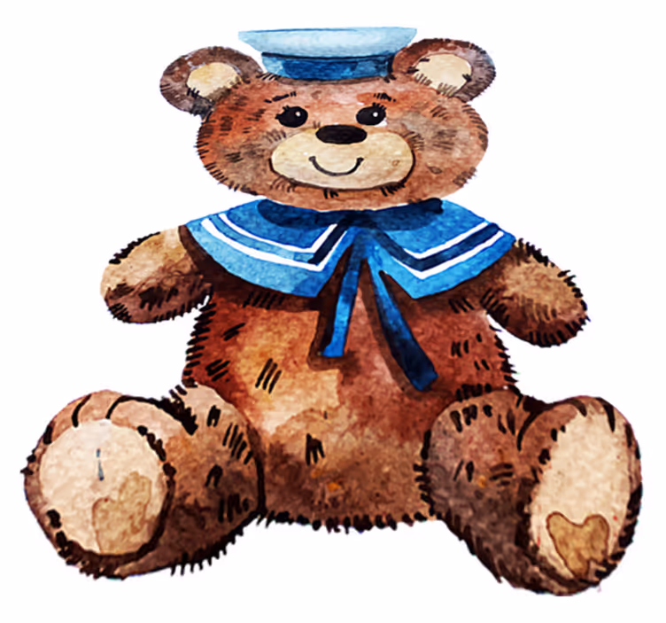 Tapis vinyle animal ours marin - TenStickers
