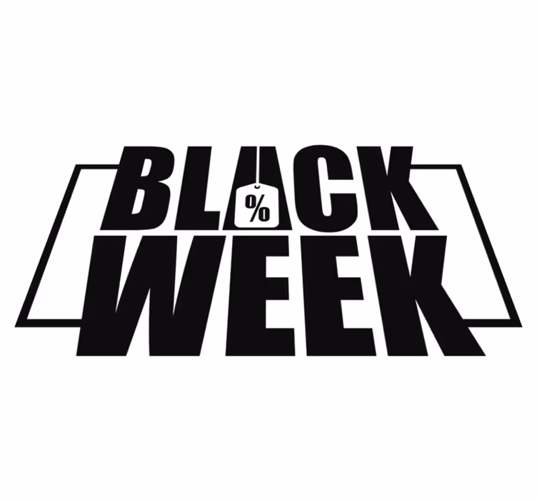 Tapis vinyle black friday pour vitrine décorative - TenStickers