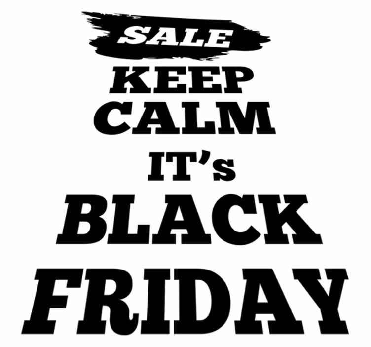 Tapis vinyle black friday banderole de promotion - TenStickers
