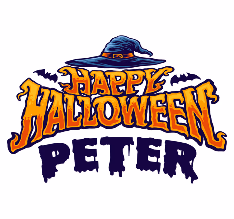 Tapis vinyle halloween personnalisé joyeux halloween - TenStickers