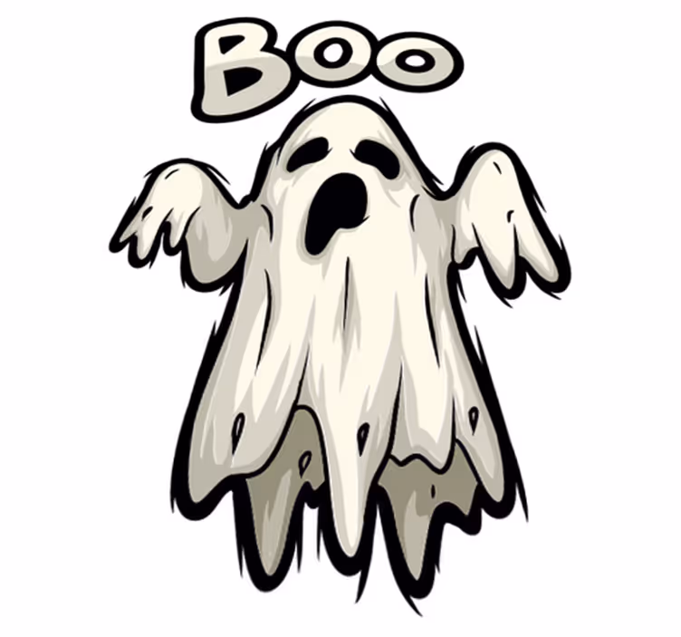 Tapis vinyle halloween figure fantôme boo - TenStickers