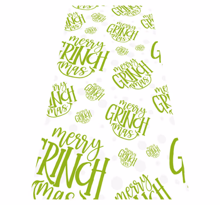 Tapis vinyle noël design original joyeux grinchmas - TenStickers