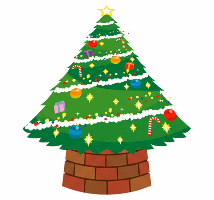 Tapis vinyle noël sapin de noël - TenStickers