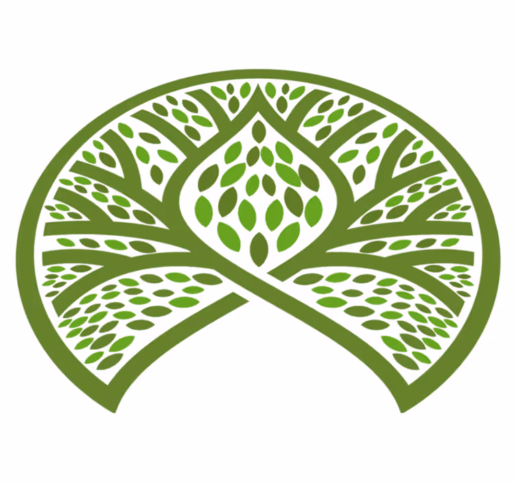 Tapis vinyle fleurs et plantes emblème nature feuillue - TenStickers
