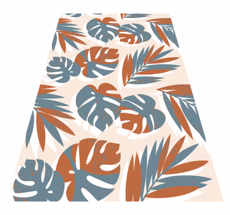 Tapis vinyle fleurs et plantes monstres verts en verre - TenStickers