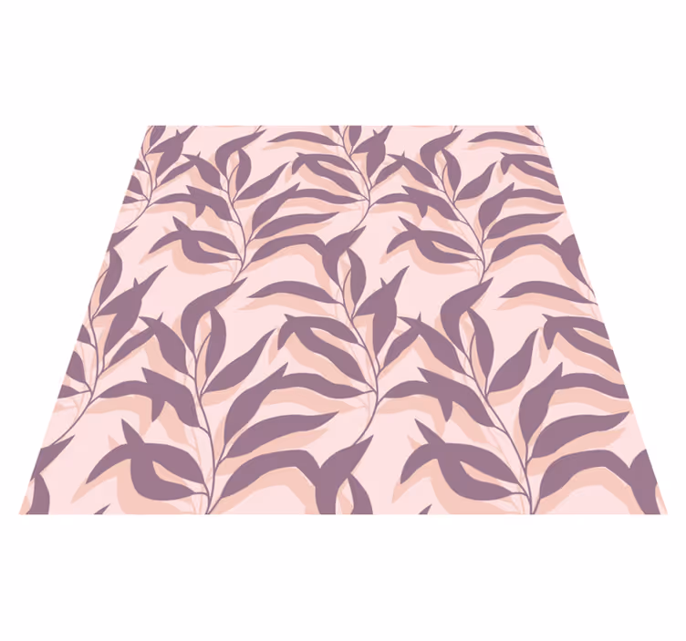 Tapis vinyle fleurs et plantes palma tropical rose - TenStickers