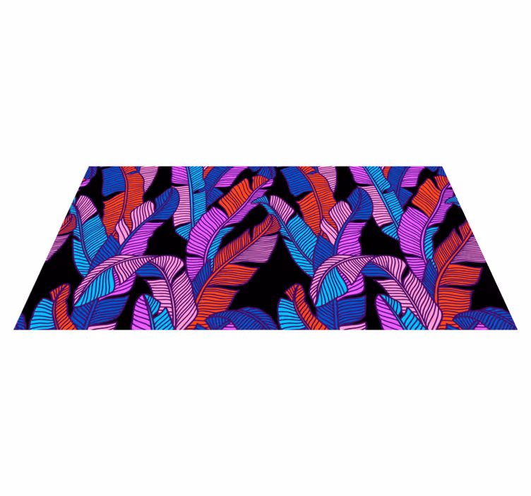 Tapis vinyle fleurs et plantes motif floral éclatant - TenStickers