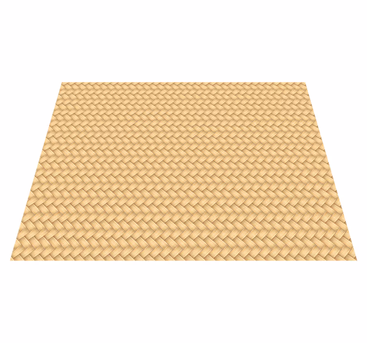 Tapis vinyle salle à manger osier - TenStickers