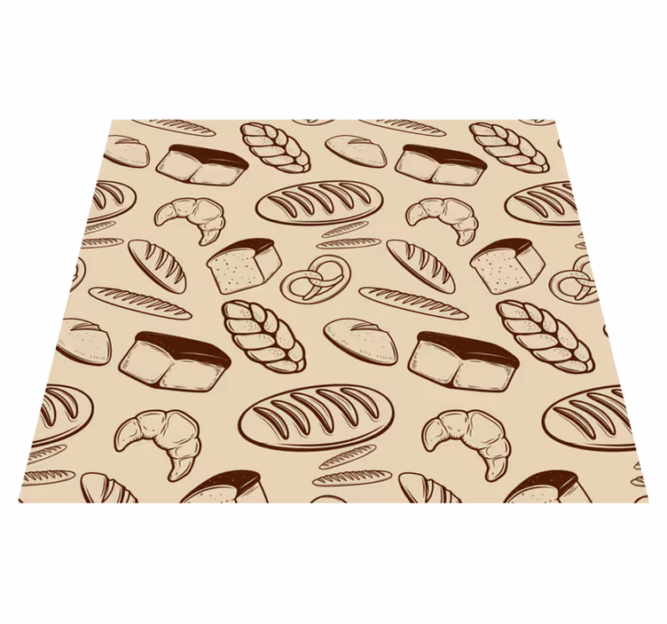 Tapis vinyle cuisine pâtisserie sans couture - TenStickers