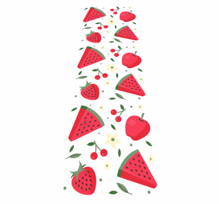 Tapis vinyle cuisine motif de fruits variés - TenStickers
