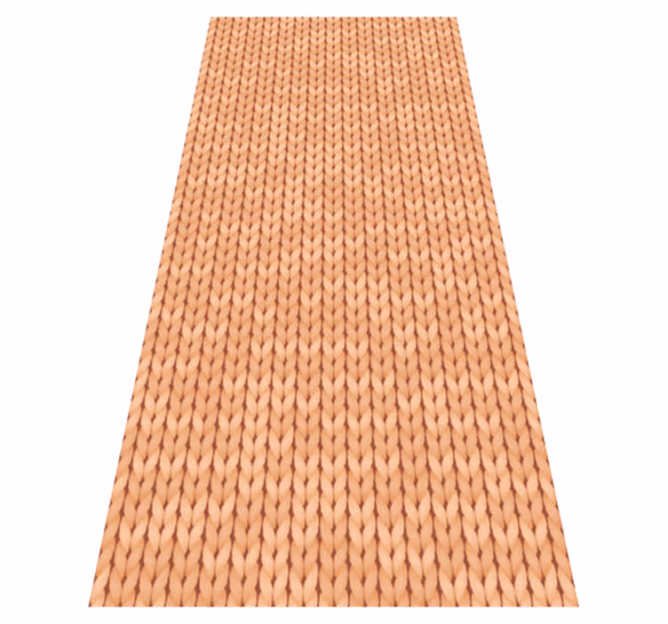 Tapis vinyle cuisine beige textile - TenStickers