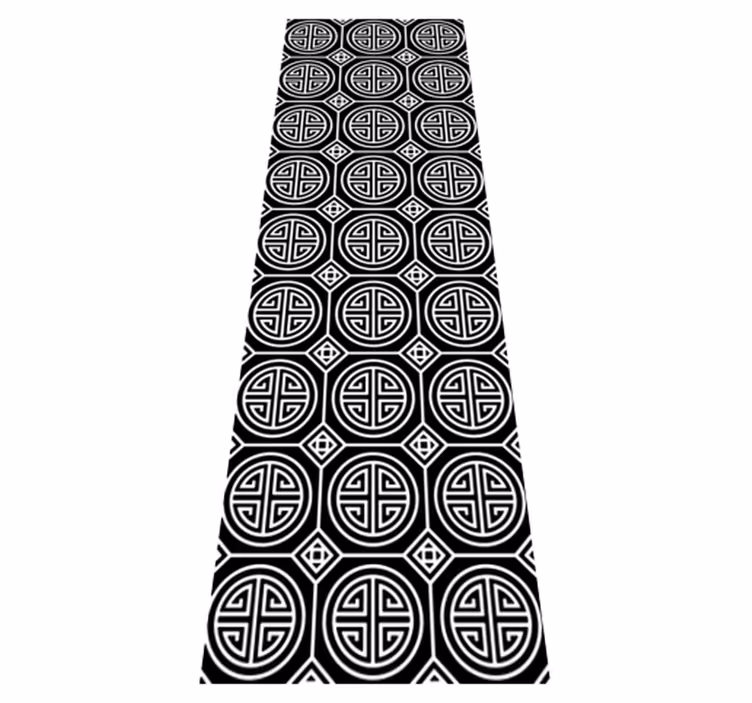 Tapis vinyle salle de bain style minimaliste japonais - TenStickers