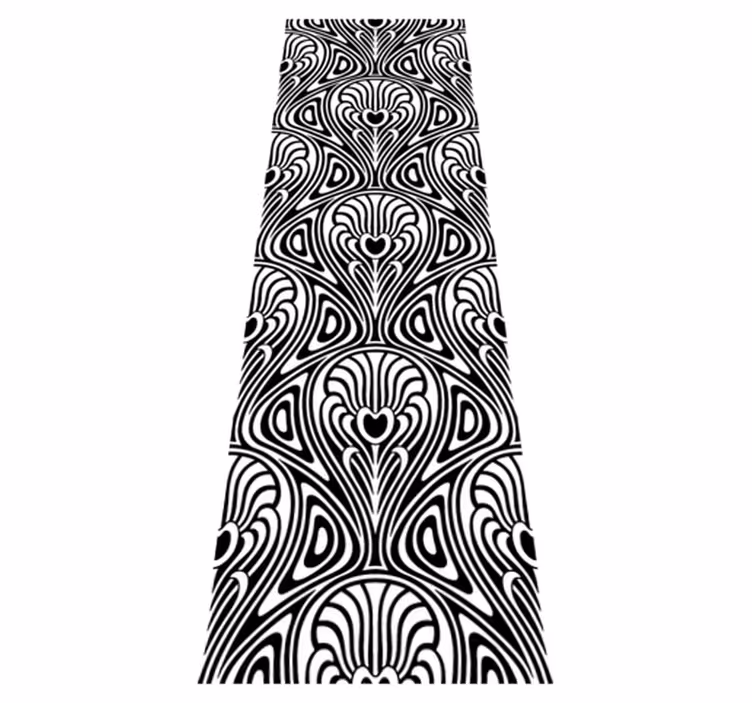 Tapis vinyle salle de bain style art nouveau - TenStickers