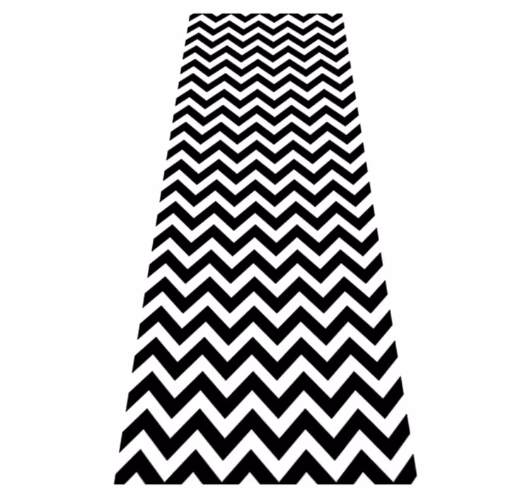 Tapis vinyle salle de bain lignes triangulaires - TenStickers