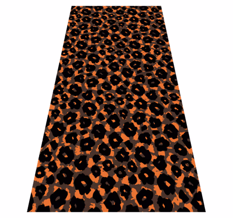 Tapis vinyle animal imitation léopard kalahari - TenStickers