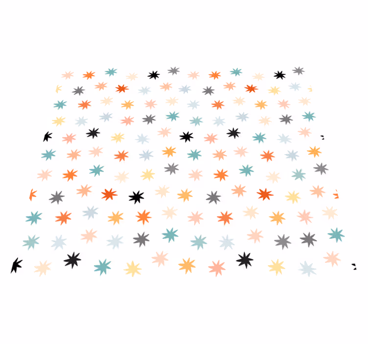 Tapis vinyle étoile motif étoile géométrique - TenStickers