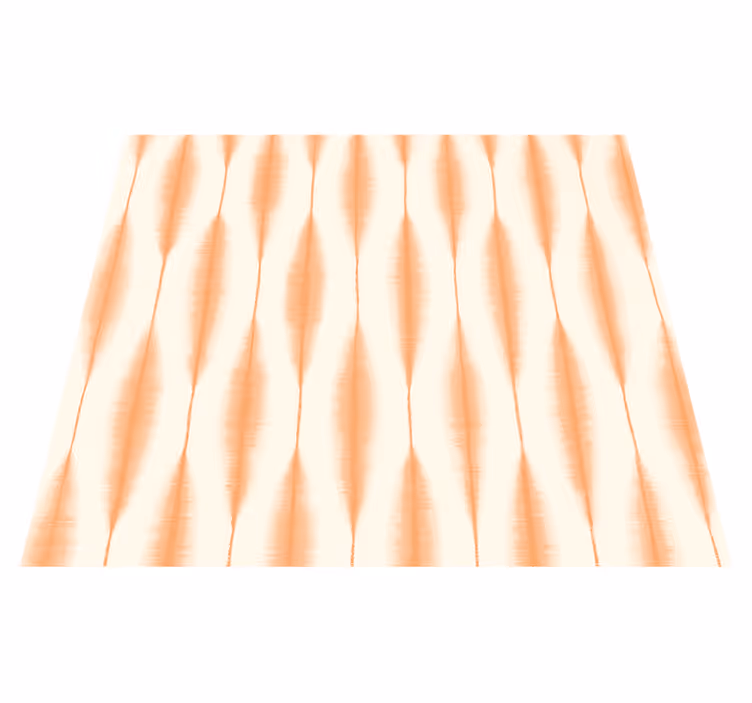 Tapis vinyle géométrique ikat kasuri orange - TenStickers