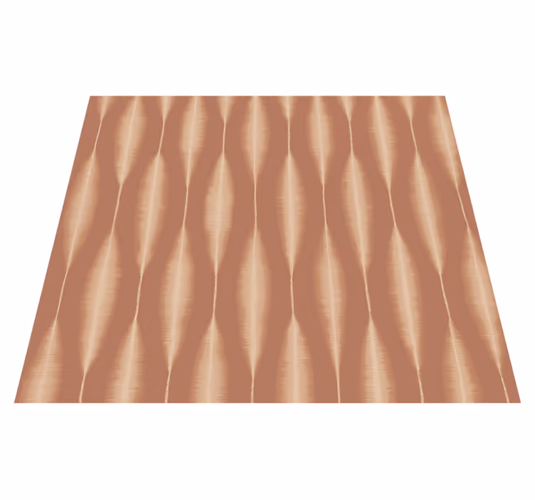 Tapis vinyle géométrique ikat kasuri mousse moka - TenStickers