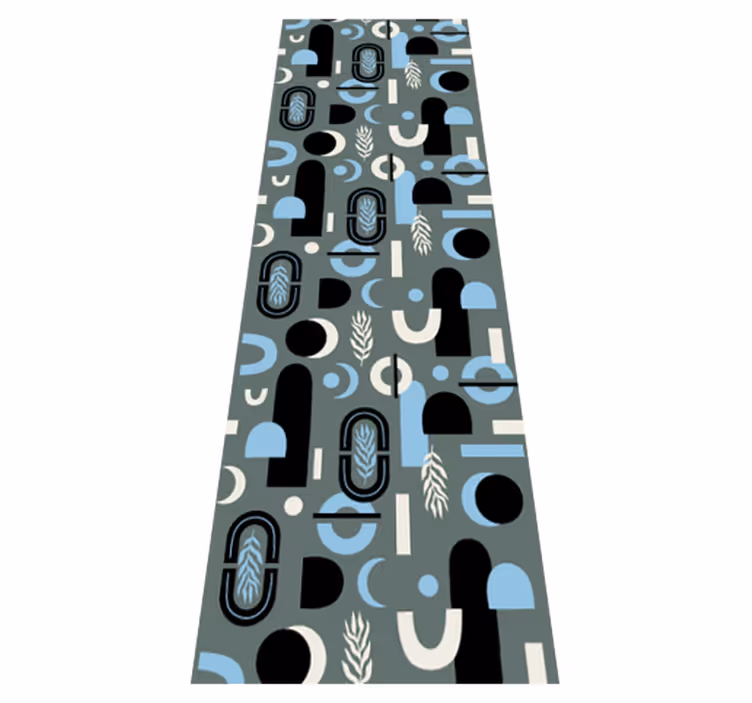 Tapis vinyle géométrique fond géométrique abstrait - TenStickers