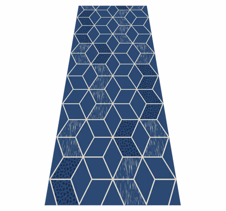 Tapis vinyle géométrique vittoria usé - TenStickers