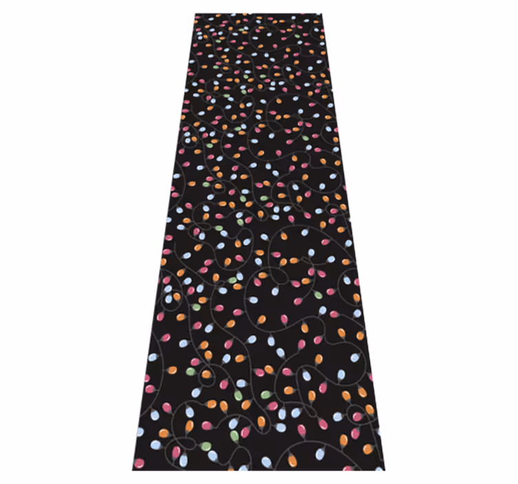 Tapis vinyle noël décorations lumineuses de noël - TenStickers