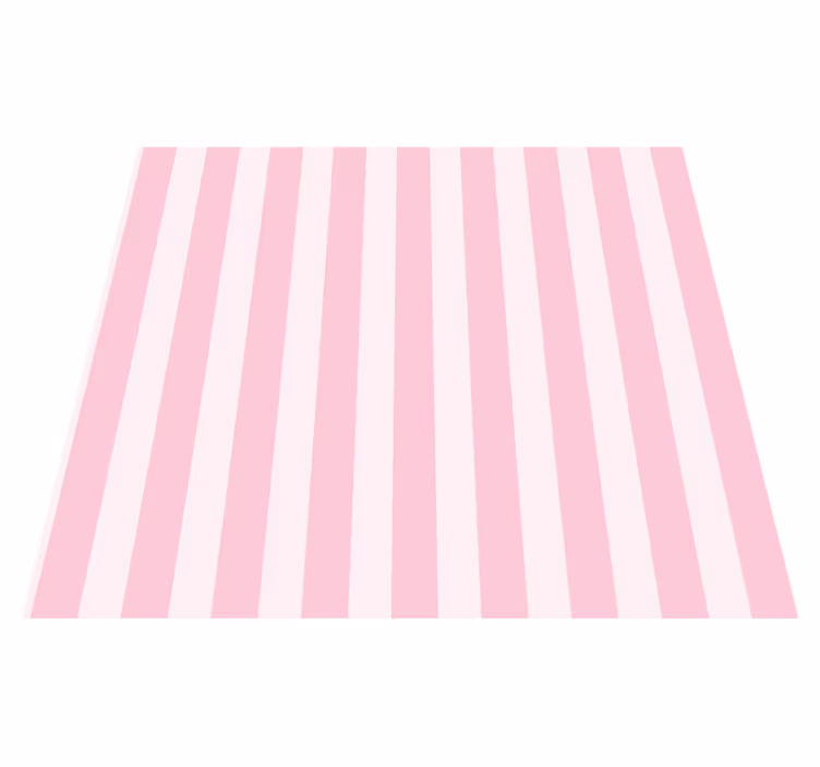 Tapis vinyle chambre rayures roses - TenStickers