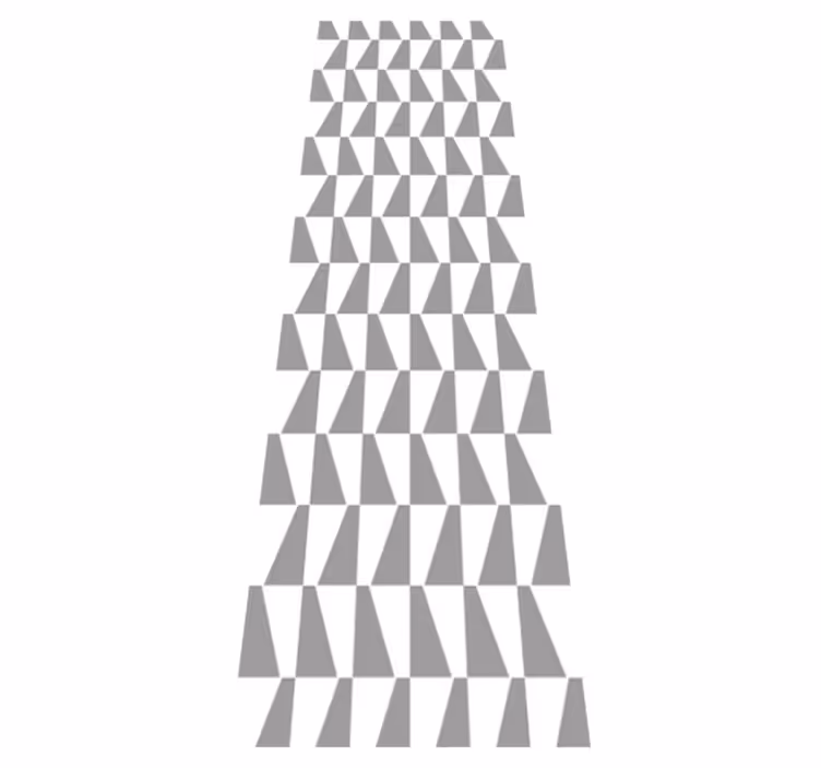 Tapis vinyle chambre triangles gris - TenStickers