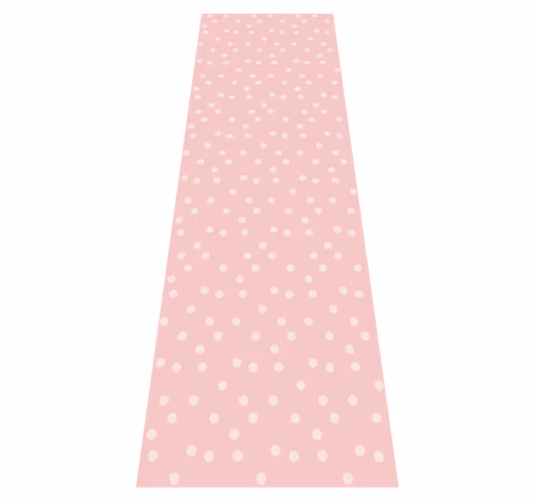 Tapis vinyle chambre fond à pois pastel doux - TenStickers