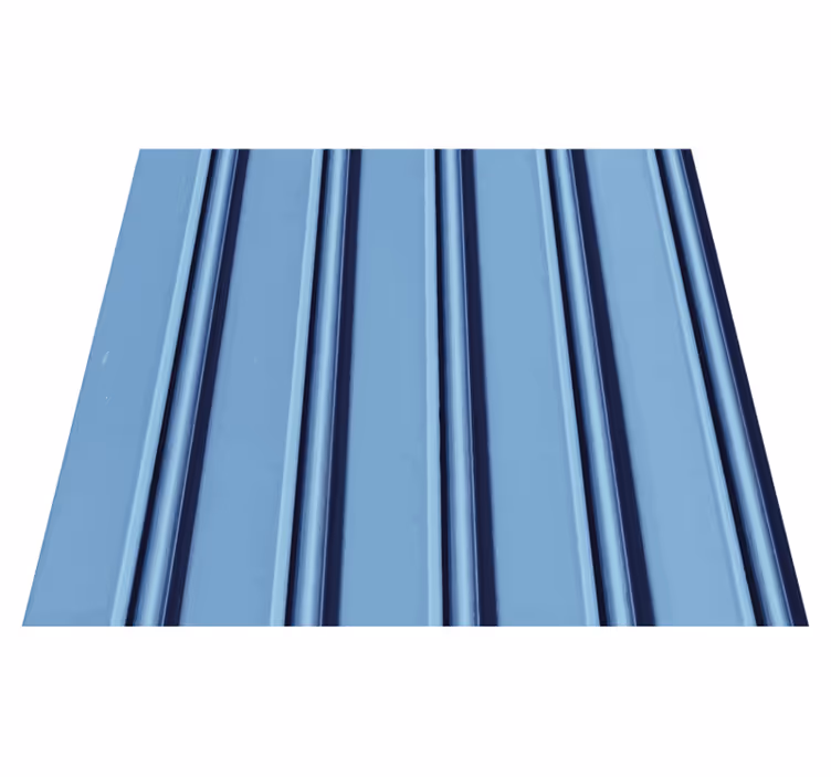 Tapis vinyle chambre rayures bleu clair verticales - TenStickers