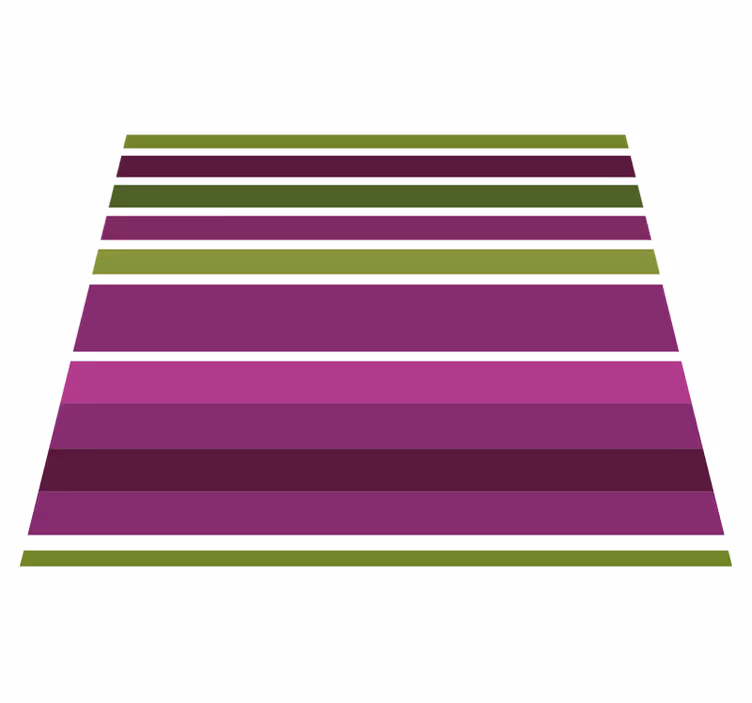 Tapis vinyle chambre design horizontal violet et vert - TenStickers