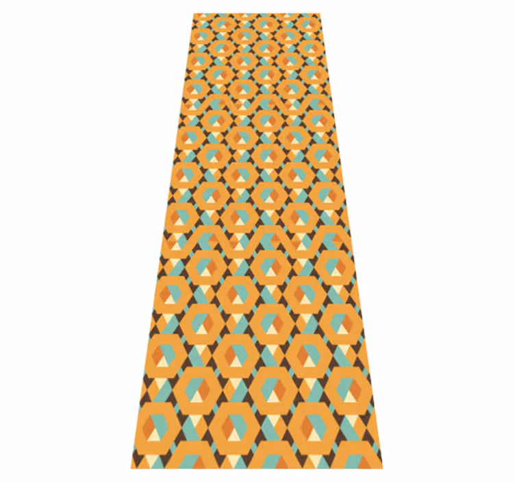 Tapis vinyle chambre formes géométriques apaisantes - TenStickers