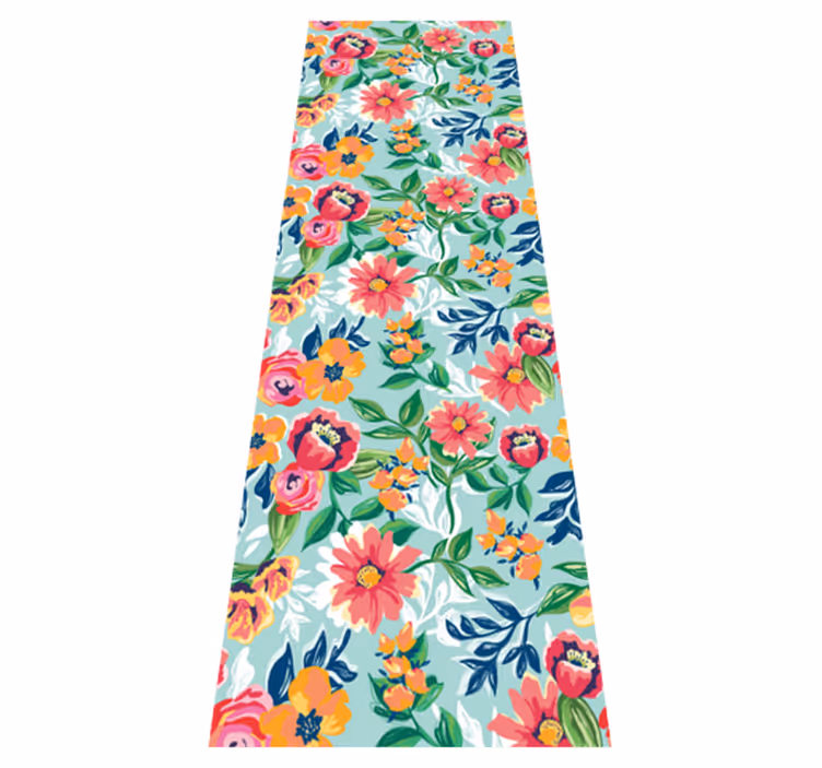 Tapis vinyle chambre motif sauvage coloré - TenStickers