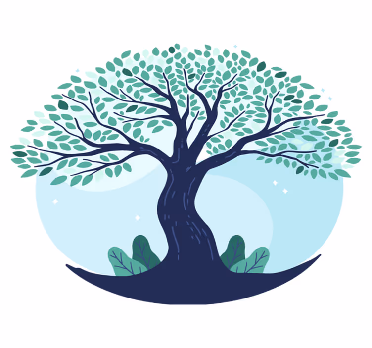 Tapis vinyle nature design d'arbre luxuriant - TenStickers