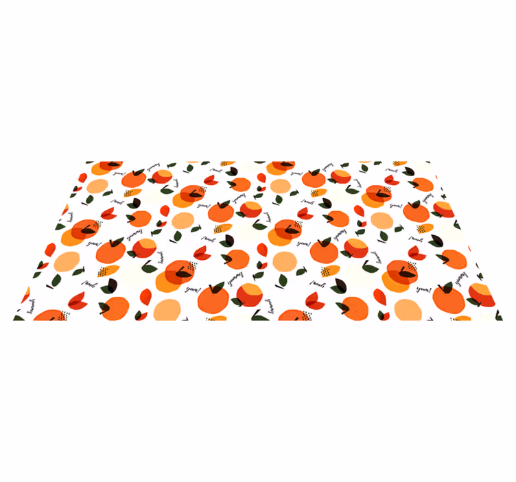 Tapis vinyle nature arrangement inspiré des fruits - TenStickers