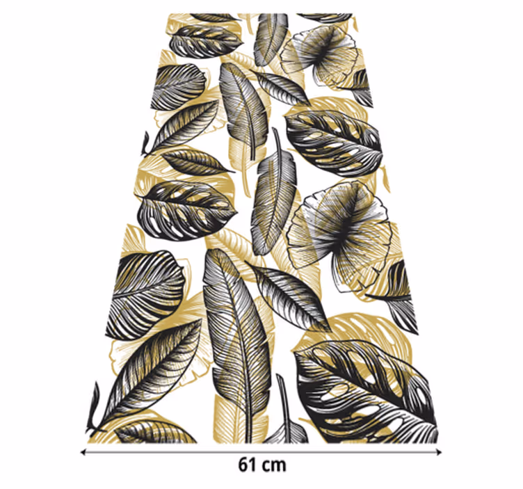 Tapis vinyle fleurs et plantes tropicales élégantes - TenStickers