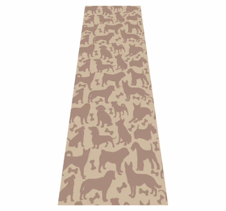 Tapis vinyle chambre motif chien incroyable sans couture - TenStickers